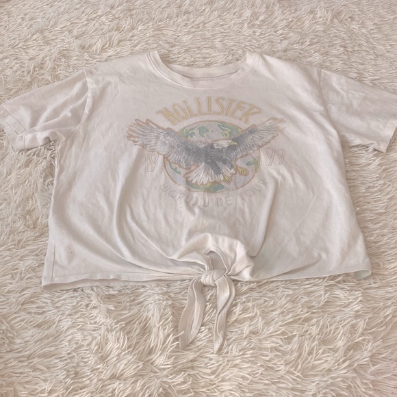 White Hollister graphic t-shirt - Picture 1 of 3